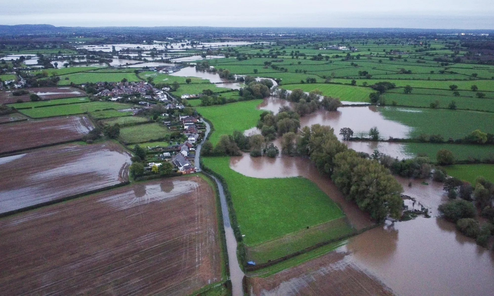 Flooding in Rossett 22 Oct 2023